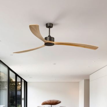 Faro Kauai XXL - ventilateur de plafond - Ø 233 cm - Braun und Kiefer