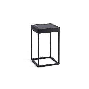 Faro Kasp - tragbare Solarlampe - 18,4 x 18,4 x 50 cm - 2W LED inkl. - IP65 - mattschwarz