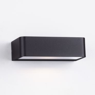 Nova Luce Videno - solarbetriebener Außenwandleuchte - 20 x 5,5 x 10,3 cm - 2W LED inkl. - IP65 - dunkel anthrazit