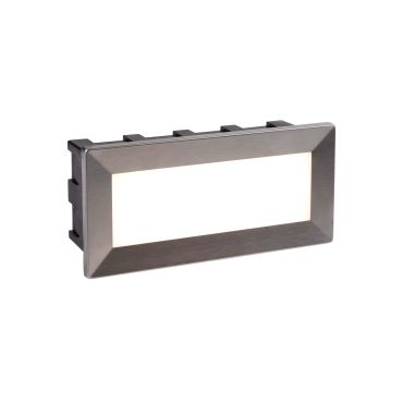 Searchlight Ankle - Wandeinbauleuchte - 20,5 x 6,5 x 9,5 cm - 3,5W LED inkl - IP65 - Edelstahl