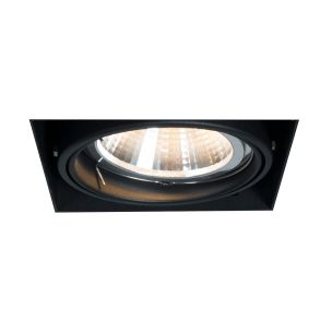 Zuma Line Oneon DL 111-1 - Einbaustrahler 1L - 156 x 156 mm, 157 x 157 mm Einbaumaß - schwarz
