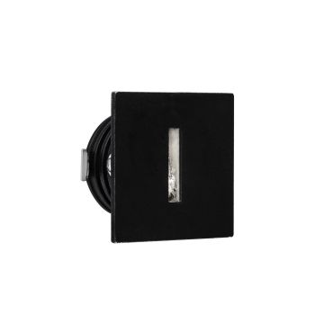 Nova Luce Passaggio - Wandeinbauleuchte - 37 x 37 mm, Ø 32 mm Einbaumaß - 1W LED inkl. - IP54 - schwarz