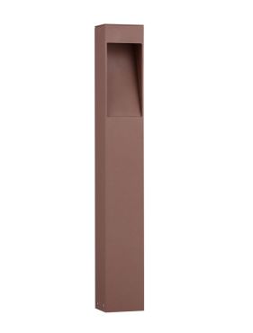 Nova Luce Maddi - gartenpfosten - 8,5 x 60 x 7,5 cm - 7W LED inkl. - IP65 - Sand Corten