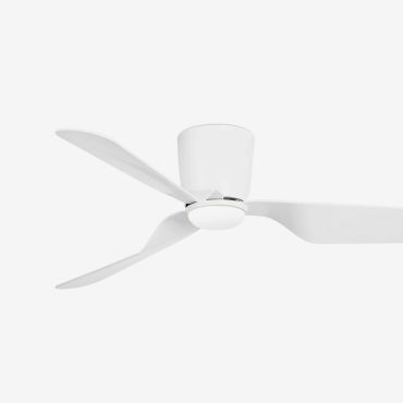 Faro Pemba - Deckenventilator mit Licht und Fernbedienung - Ø 132 cm - 16W LED inkl. - weiß