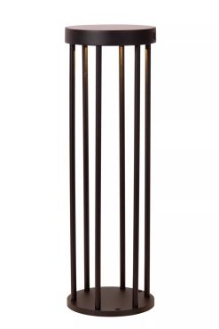 Lucide Jackson - Sockelleuchte mit Solar-Tag/Nacht-Sensor - Ø 16 x 50 cm - 2W dimmbare LED inkl. - IP65 - schwarz