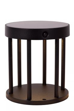 Lucide Jackson - Tischleuchte mit Solar-Tag/Nacht-Sensor - Ø 16 x 18 cm - 2W dimmbare LED inkl - IP54 - schwarz