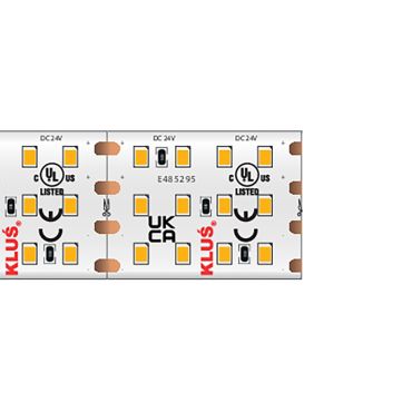 KLUS LED-Streifen - 2,2 cm breit, 500 cm - 24Vdc - dimmbar - 28,8 W LED pro Meter - 420 LEDs pro Meter - IP20