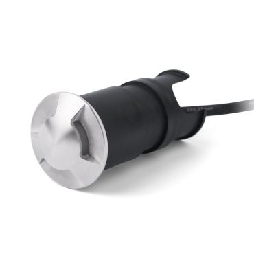 Faro Kane III - Wandeinbauleuchte - Ø 4,5 x 9 cm - 3W LED inkl. - IP67 - Edelstahl satiniert