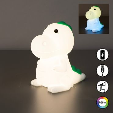 Fischer &amp; Honsel Poldi - Nachtlicht - 13,5 x 8,5 x 14 cm - 0,7W RGBW LED inkl. - Weiß