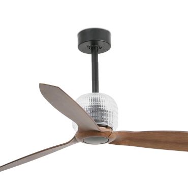 Faro Deco Fan - Deckenventilator mit Fernbedienung - Ø 128 cm - dunkelbraun und schwarz