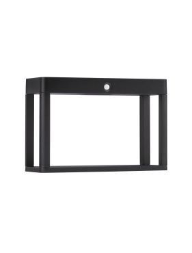 Nova Luce Berni - solarbetriebener Gartenpfosten mit Sensor - 23 x 15,5 x 8,6 cm - 2W LED inkl. - IP65 - dunkel anthrazit