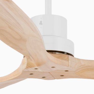 Faro Lantau L - Deckenventilator - Ø 132 cm - matt Weiß und Kiefer