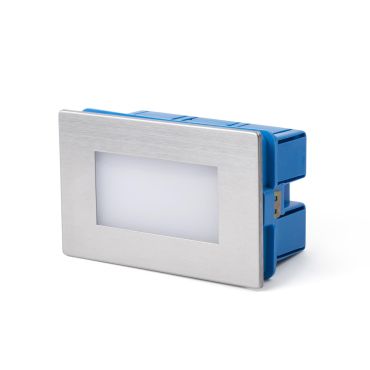 Faro Gron - Wandeinbauleuchte - 10,5 x 5 x 6,5 cm - 1W LED inkl. - IP65 - Edelstahl satiniert