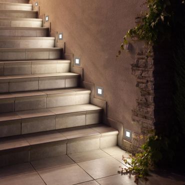 Faro Frol - Wandeinbauleuchte - 8,5 x 4,5 x 8,5 cm - 0,8W LED inkl. - IP65 - Edelstahl satiniert