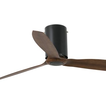 Faro Mini Tube - Deckenventilator mit Fernbedienung - Ø 128 cm - dunkelbraun und mattschwarz