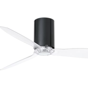 Faro Mini Tube - Deckenventilator mit Fernbedienung - Ø 128 cm - schwarz und transparent