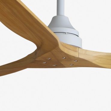 Faro Alo L - Deckenventilator - Ø 152 cm - matt Weiß und Kiefer