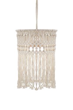 New Garden Mykonos Hang - Hängeleuchte mit wiederaufladbarem Leuchtmittel und Fernbedienung - Ø30 x 340 cm - 8,5 LED inkl. - IP54 - Baumwolle