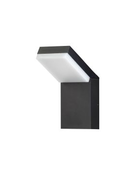 Nova Luce Farge - Außenwandleuchte - 10 x 22 x 16,5 cm - 12W LED inkl. - IP65 - dunkel anthrazit