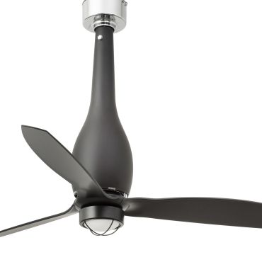 Faro Eterfan - Deckenventilator mit Licht und Fernbedienung - Ø 128 cm - 17W LED inkl. - mattschwarz