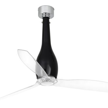 Faro Eterfan - Deckenventilator mit Fernbedienung - Ø 128 cm - schwarz und transparent