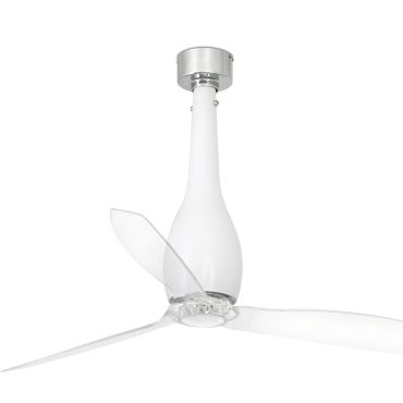 Faro Eterfan - Deckenventilator mit Fernbedienung - Ø 128 cm - matt weiß und transparent