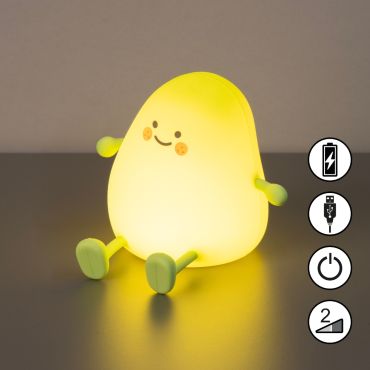 Fischer &amp; Honsel Lia - Nachtlicht - 12,2 x 12,2 x 11,6 cm - 0,3W LED inkl. - grün