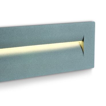 ONE Light Dark Light - Wandeinbauleuchte - 25 x 7,3 x 8,7 cm - 8,5W LED inkl - IP65 - grau