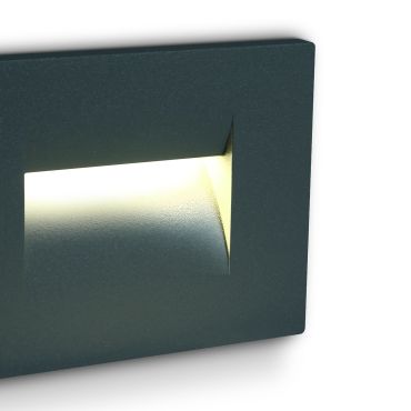 ONE Light Outdoor Dark Light - Außenwandleuchte - 10,7 x 6,5 x 7,5 cm - 3,6W LED inkl. - IP65 - anthrazit