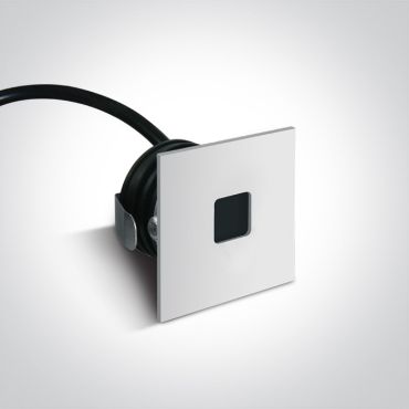 ONE Light Indoor/outdoor Dekorative Wandeinbauleuchte - Wandeinbauleuchte - 3,7 x 3,7 x 2,2 cm - 1W LED inkl. - IP54 - weiß