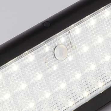 Searchlight Mola - Außenwandleuchte mit Solarsensor - 21 x 10,5 x 9 cm - 5W LED inkl - IP44 - anthrazit