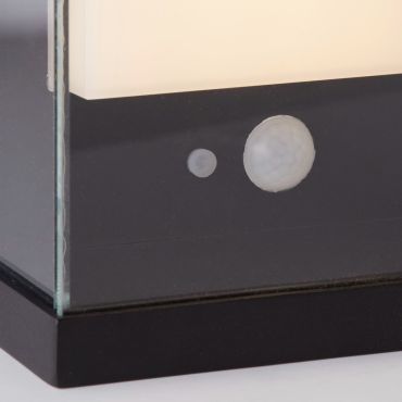 Searchlight Shine - Außenwandleuchte mit Solarsensor - 25,3 x 12,2 x 8,5 cm - 1W LED inkl. - IP54 - anthrazit