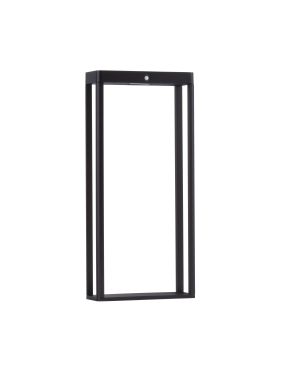 Nova Luce Berni - solarbetriebener Gartenpfosten mit Sensor - 23 x 50 x 8,6 cm - 2W LED inkl. - IP65 - dunkel anthrazit