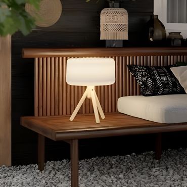 New Garden Chloe - solarbetriebene Tischleuchte mit Fernbedienung - Ø 28 x 36 cm - 5W LED inkl. - IP65 - weiß - RGB + weiße Lichtfarbe