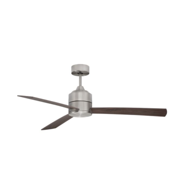 Nova Luce Axel - Deckenventilator mit Fernbedienung und Lichtoption - Ø 137,1 x 38,2 cm - 18W LED inkl. - Farbe Holz &amp; Aluminium