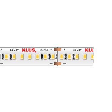 KLUS LED Streifen - 1cm breit, 500cm lang - 24Vdc - dimmbar - 14.4W LED pro Meter - 240 LEDs pro Meter - IP20