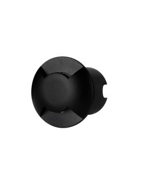 Nova Luce Eris - Wandeinbauleuchte - Ø 6 x 5,4 cm - 1W LED inkl. - IP67 - Sand schwarz
