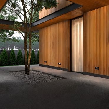 Nova Luce Vivion - Wandeinbauleuchte - 10 x 5 x 6,5 cm - 1W LED inkl. - IP54 - Sand schwarz