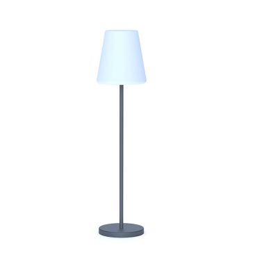 New Garden Lola slim 120 - wiederaufladbare Stehleuchte mit Solarpanel - RGB+W - Ø 26 x 119 cm - 4.6W dimmbare LED inkl. - IP65 - anthrazit