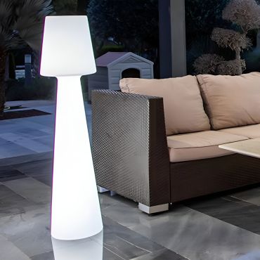 New Garden Lola 110 - Außen-Stehleuchte - Ø 26,5 x 110 cm - 16W LED inkl. - IP65 - weiß - weiße Lichtfarbe