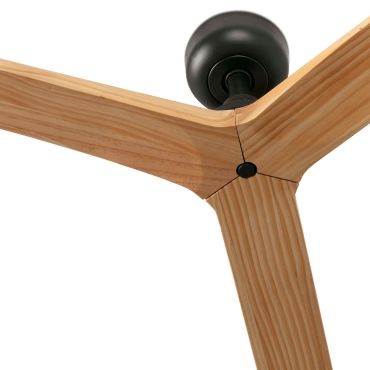 Faro Klim M - Deckenventilator - Ø 125 cm - matt schwarz und Kiefer