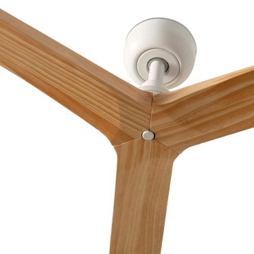 Faro Klim L - Deckenventilator - Ø 150 cm - matt Weiß und Kiefer