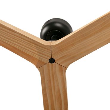 Faro Klim L - Deckenventilator - Ø 150 cm - matt schwarz und Kiefer