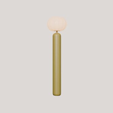 New Garden Rachel 145 - Aufladbare Solar- und Akku-Stehleuchte mit Fernbedienung - Ø 36 x 143 cm -  5W LED inkl. – IP65 – olivgrün – 3000K