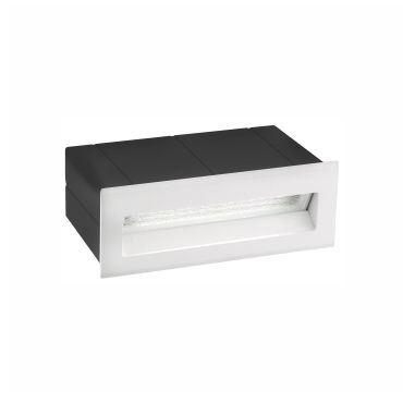Nova Luce Krypton - Wandeinbauleuchte - 13,5 x 8 x 5,5 cm - 3W LED inkl. - IP54 - weiß