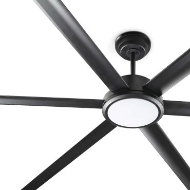 Faro Rotterdam 25 XXL – deckenventilator mit licht und fernbedienung – Ø 250 cm – 32W LED inkl. – matt schwarz