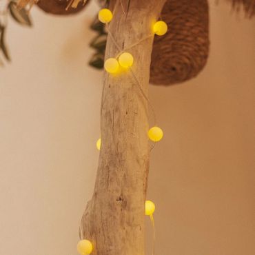 Neuer Garten Griselda - Lichterkette mit Solarenergie - 12 Meter Kette, davon 2 Meter Kabel - 100 LED-Lampen inkl. - IP44 - Opal