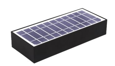 Century Italia Domne - Außenwandleuchte mit Solarsensor - 23 x 4,3 x 9,7 cm - 6W LED inkl. - IP65 - schwarz