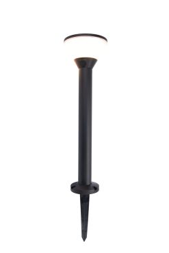 Lutec Karlo - solarbetriebener Bodenspot auf Erdspieß mit Bewegungsmelder - intelligente Beleuchtung - Lutec Connect - Ø 13 x 45 cm - 6,8W LED inkl. - IP44 - schwarz