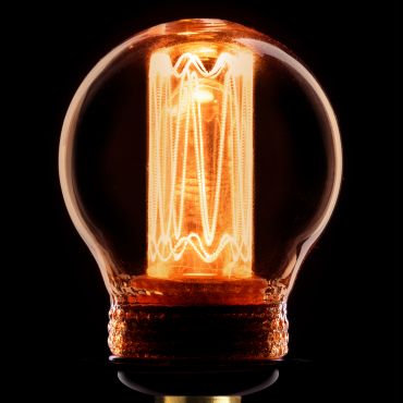 ETH LED Filament Ball - Ø 4,5 x 10 cm - E14 - 2,3W dimmbar - 2000K - gold